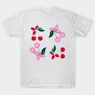 Cherry Floral by Niibidoon T-Shirt